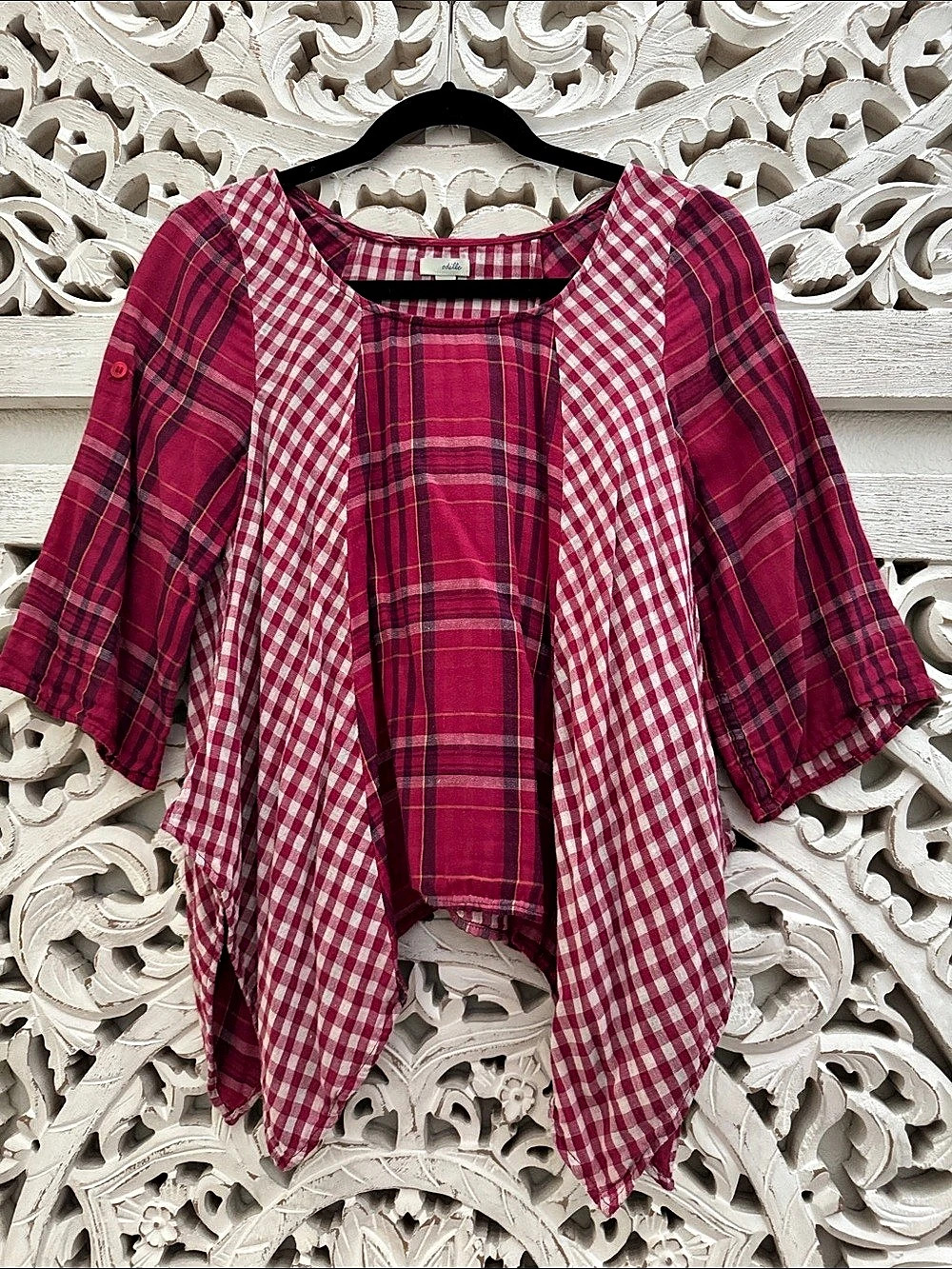 odille Plaid Top